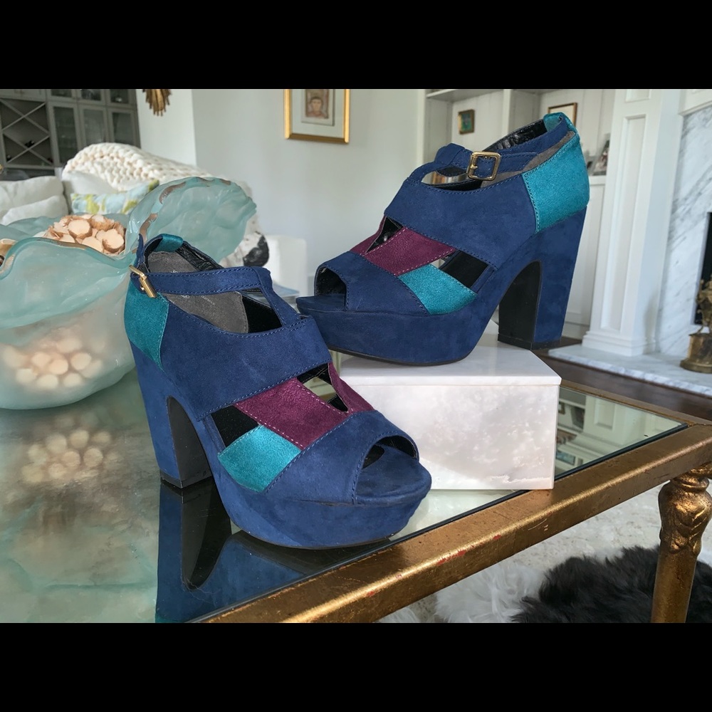 Funky block heel